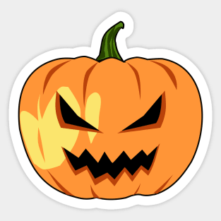 Halloween Creepy Pumpkin Face Sticker